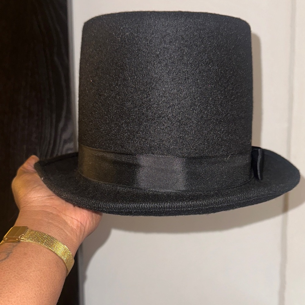Classic Black Top Hat - Picture 2 of 2
